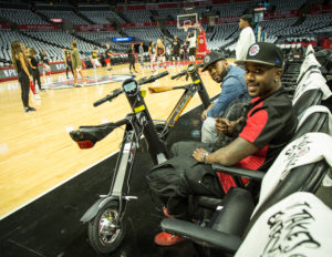 Ray J and business partner, Billy Jones with Scoot-E-Bike at the Staples Center (Image: File)
