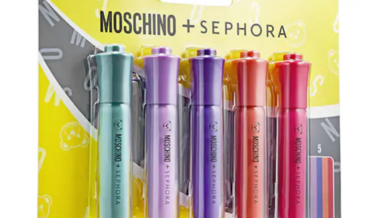 moschino school supplies makeup