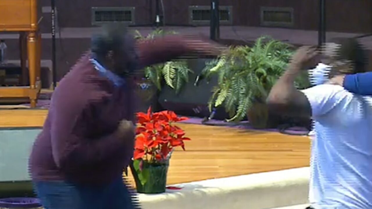 Mid Sermon 2 Brothas Lay Hands On Each Other…Literally [VIDEO]