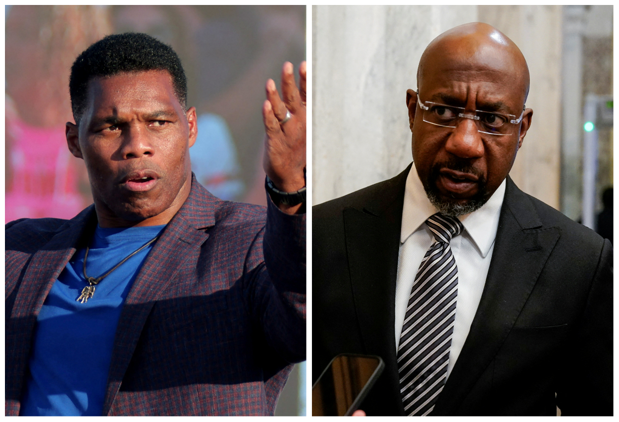 Herschel Walker and Raphael Warnock Trade Blows in Georgia U.S. Senate Debate