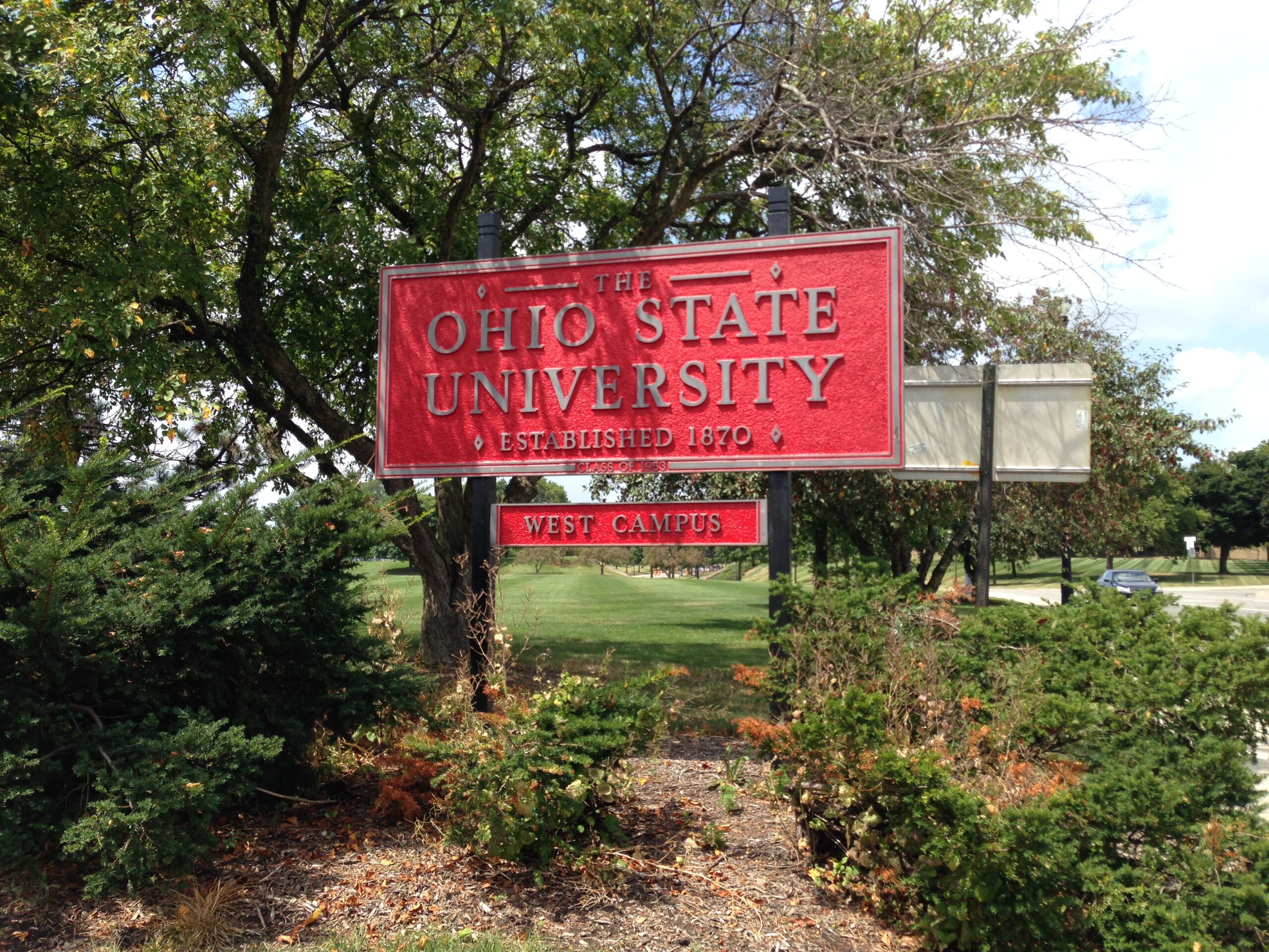 Ohio State University West Campus sign