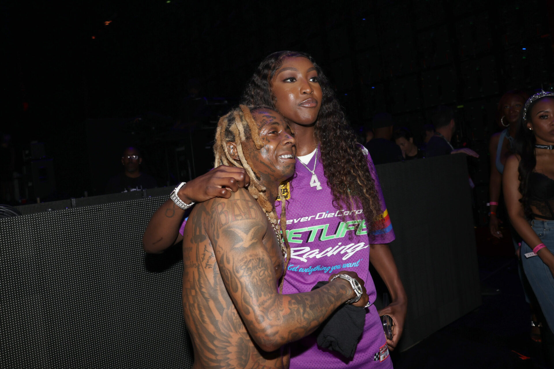Lil Wayne and Flau'jae Johnson