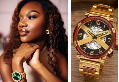 Shanayla Sweat, a young Black woman, departed from her role at Microsoft to establish ‘A Few Wood Men’ watch company