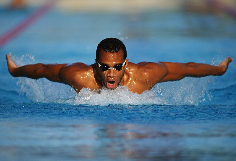black swimmer, USA Team, Anthony Nesty