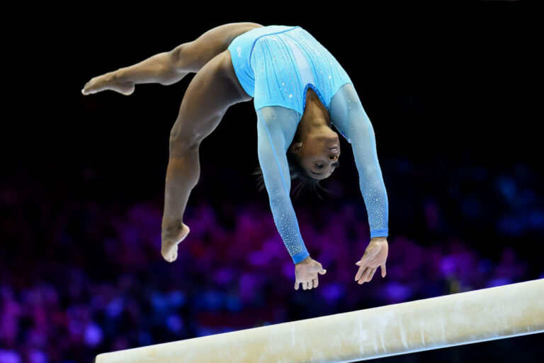 Simone Biles, Yurchenko double pike, gymnastics, world championships,