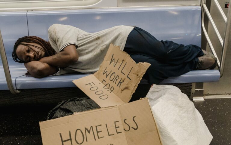 Homeless man, Stock image