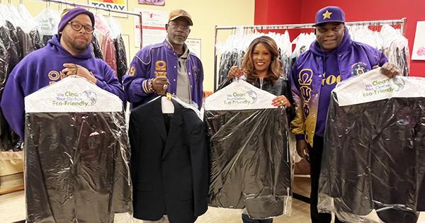Omega Psi Phi’s Sigma Rho Chapter Donates Nearly 100 Suits To Jackets For Jobs