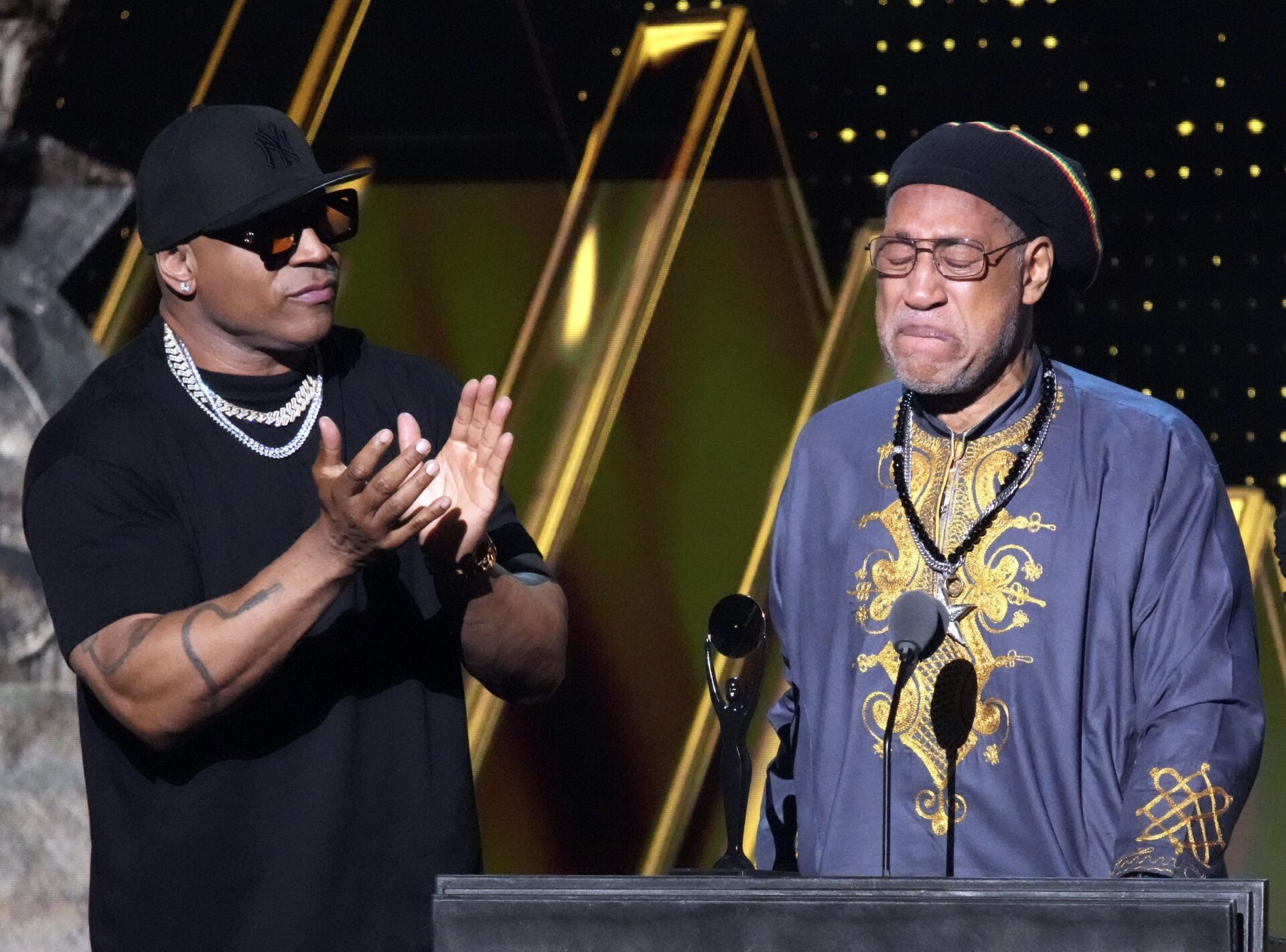 DJ Kool Herc Overcome With Emotion As LL Cool J Inducts Him Into The Rock & Roll Hall Of Fame