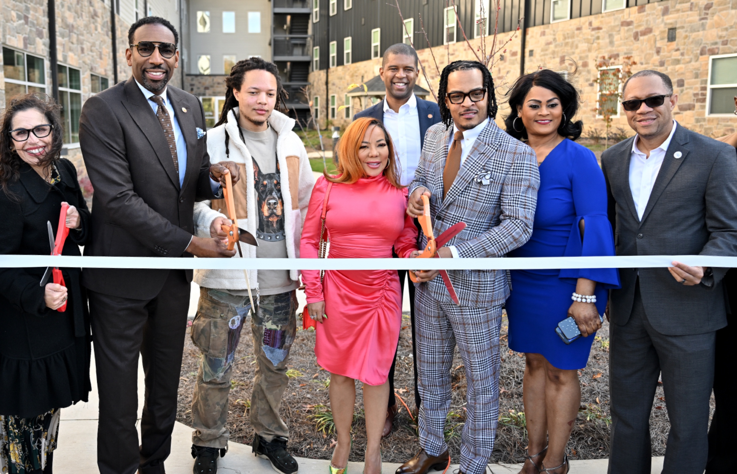 T.I. Appears At Ribbon-Cutting Ceremony For Housing Unit #TI