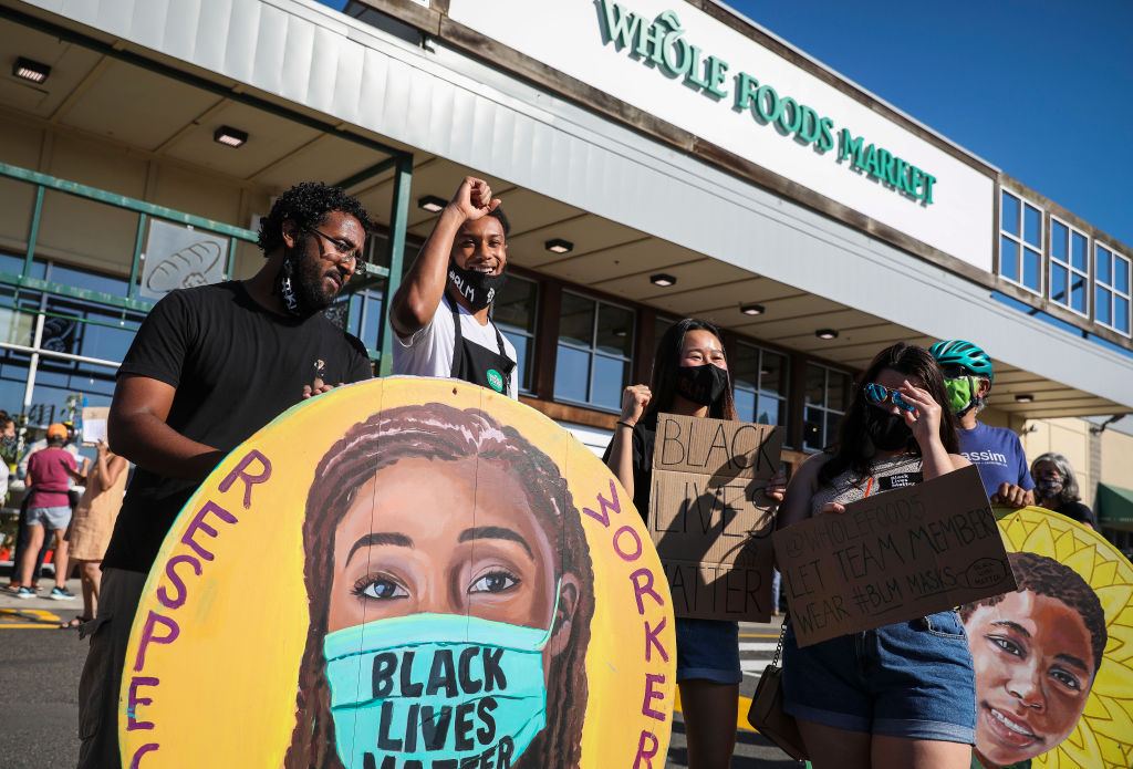 Lawsuit, Whole Foods, Black Lives Matter Masks