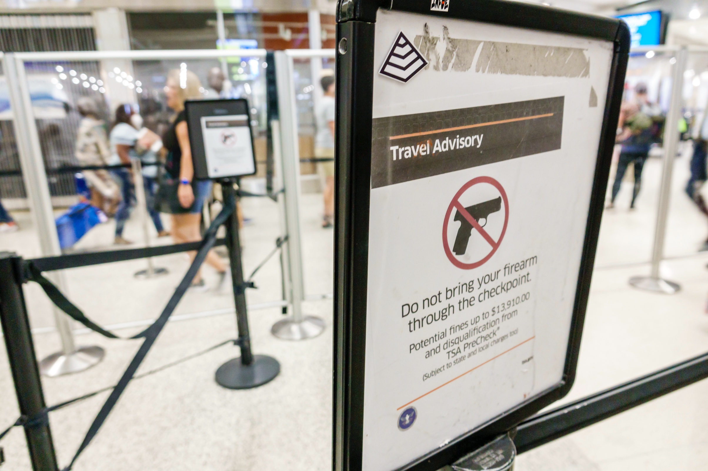 El año pasado se descubrió un número récord de armas de fuego en los controles de seguridad de los aeropuertos.
