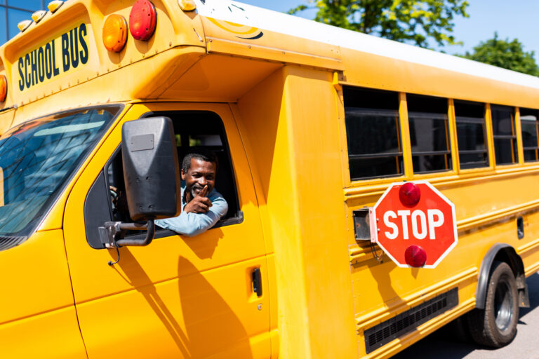 school bus driver, Kentucky, pajama day