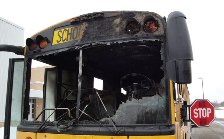 Utah School Bus, Fire