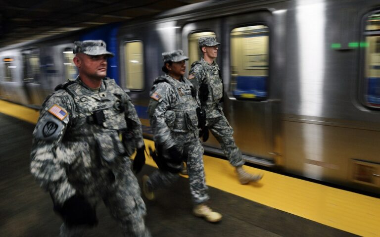 New York Subway, National Guard