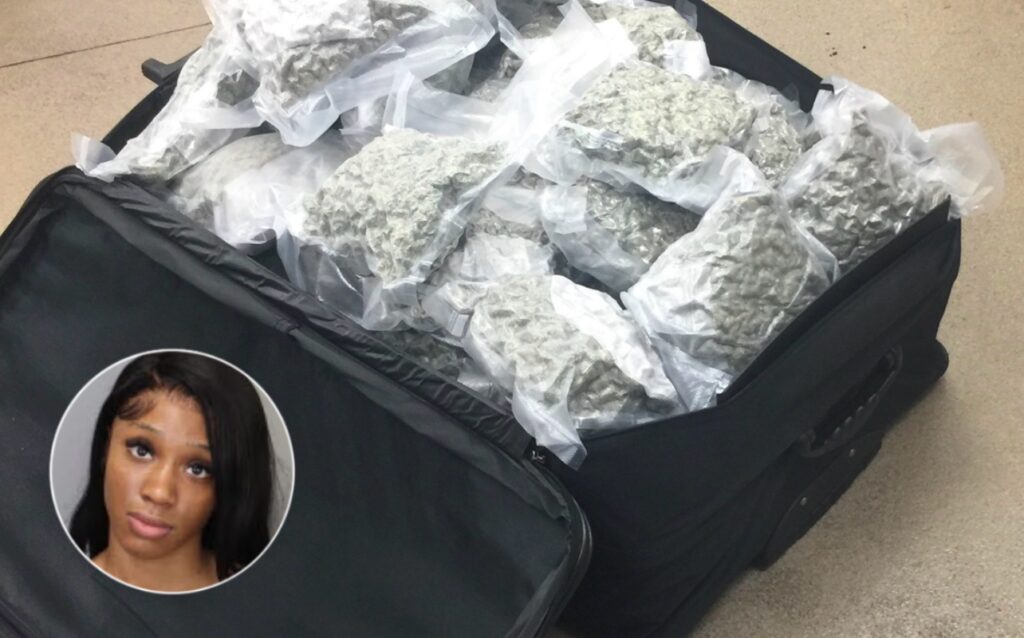 Woman Arrested After Being Caught With 56 Pounds Of Ganja At Memphis International Airport