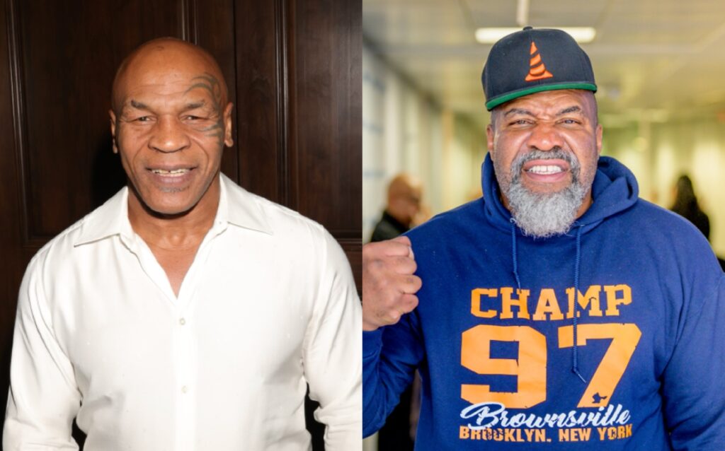 Mike Tyson And Shannon Briggs Get Into Playful Brawl In Brooklyn