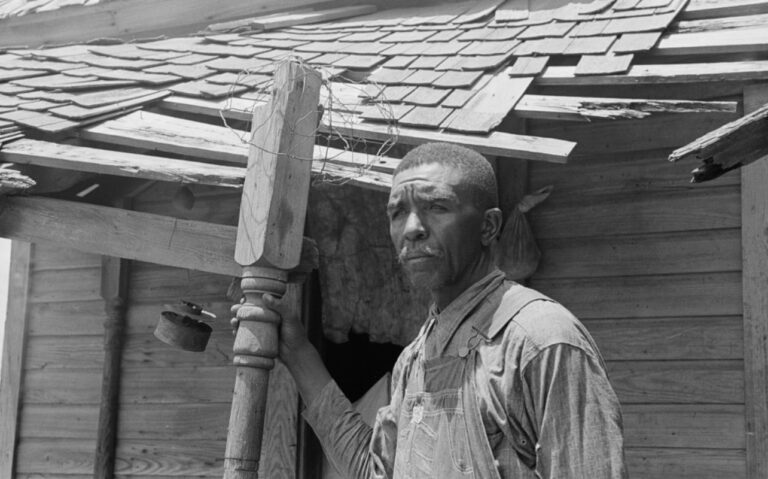 Black Americans, Landowner, Tenant farmer on his front porch, Taxes