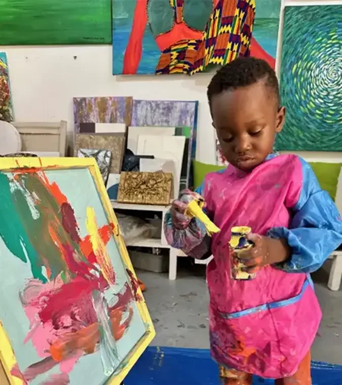 Ghanaian Toddler Crowned Guinness World Records’ Youngest-Ever Male Artist, Paintings Selling Rapidly