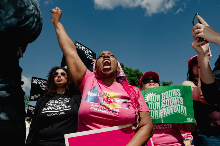 Abortion rights advocates protest, Black Women, State Abortion Bans