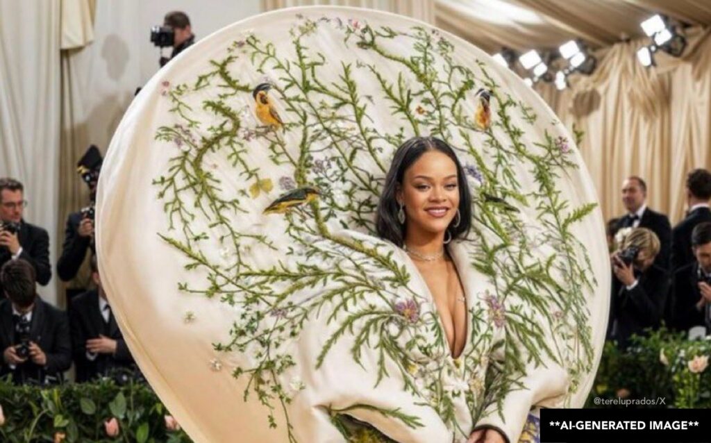 Fake AI Photos Of Rihanna At Met Gala Trick Social Media Users