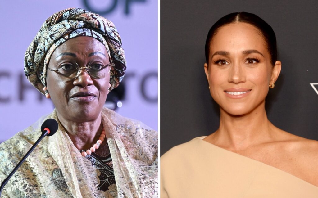 Nigeria’s First Lady Warns Young Women Against ‘Nakedness’ In Fashion After Meghan Markle’s Visit