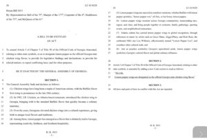 Georgia, Lemon pepper wings, state flavor, House Bill 1014